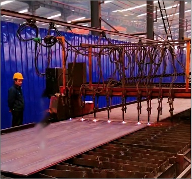 甘肃庄浪钢结构车间数控等离子切割机